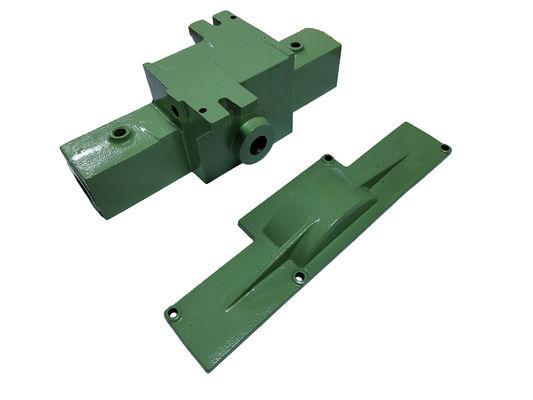 ASTM A536 65-45-12 鋳造金属部品 粉末コーティングと精密加工ハウジング 双頭ポンプ